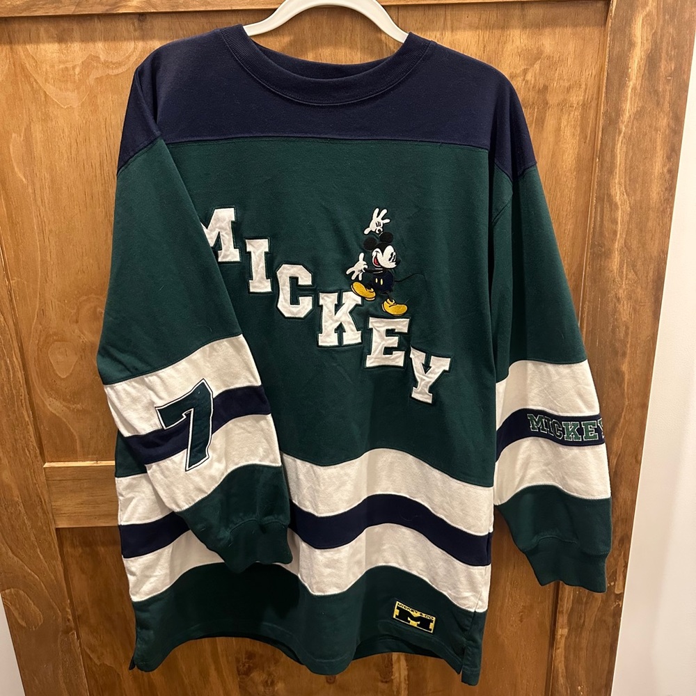 Vintage 90s Disney Mickey Mouse Hockey Jersey
